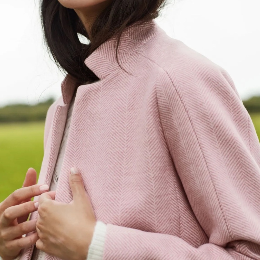 NWT Joules Addington Pink Herringbone US 6 - Picture 2 of 6